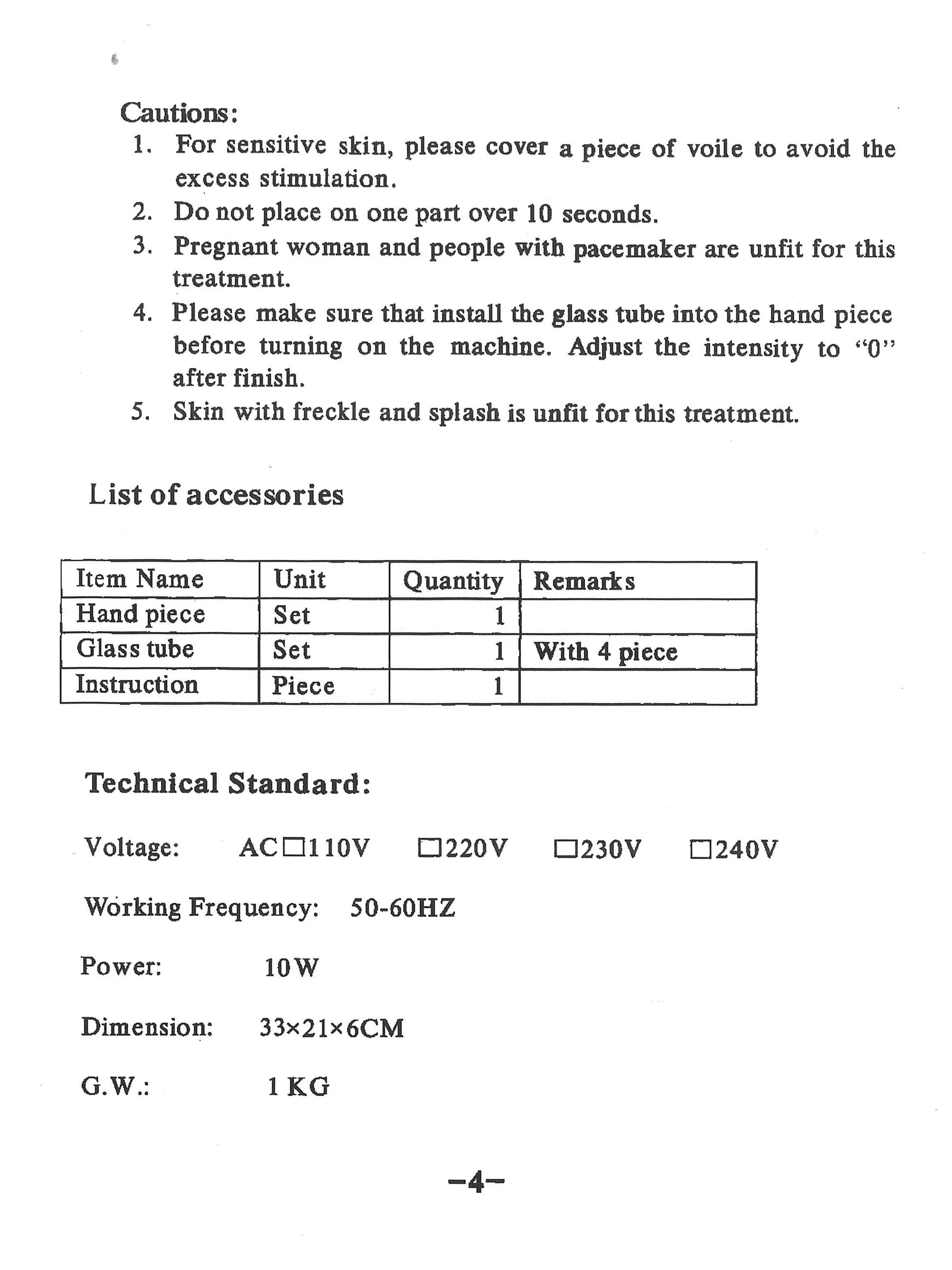 Page 3 of 4-in-1 system instructions.