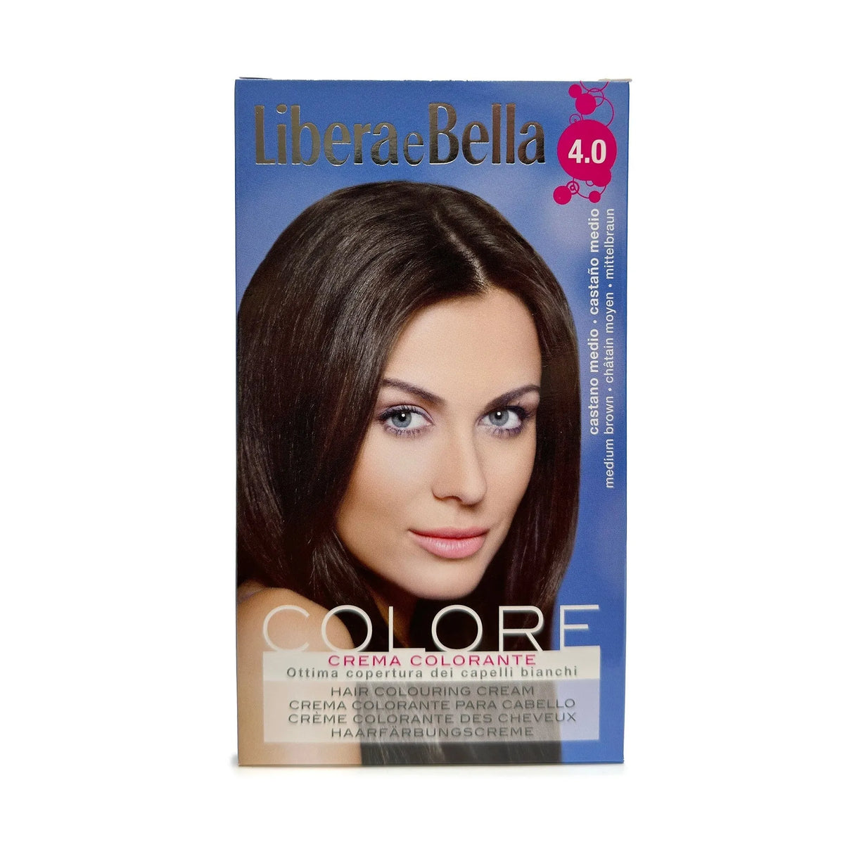 Get chic results with Libera E Bella 4.0 Medium Brown Hair Coloring Kit. 