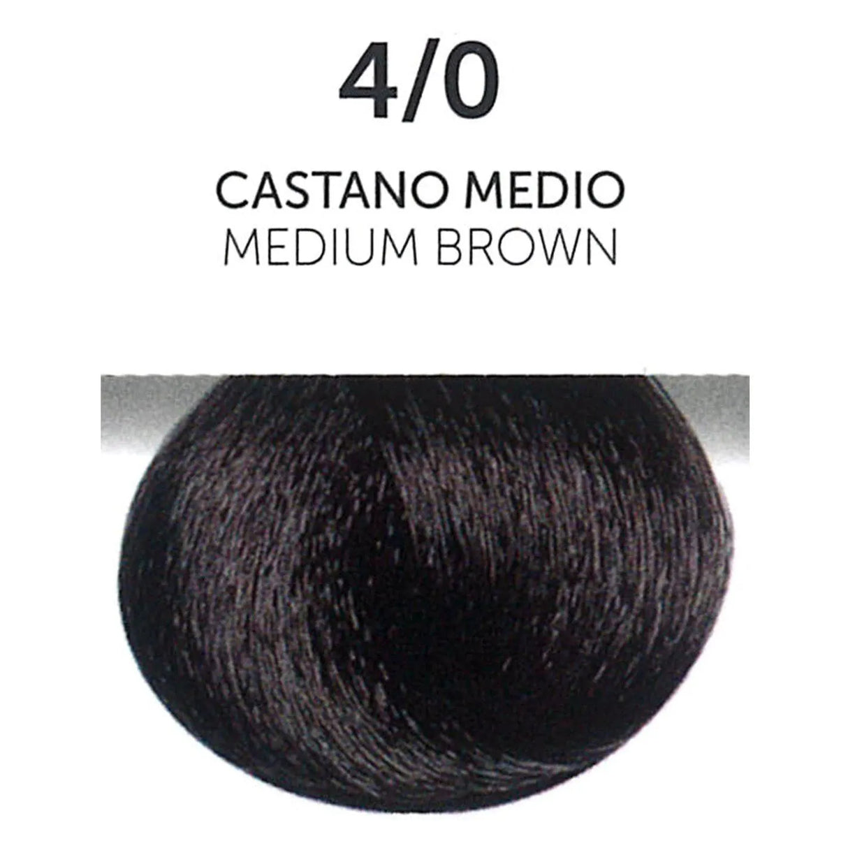 Perlacolor 4/0 Medium Brown Permanent Hair Dye 100 ml - Long-lasting color for salon treatments. 