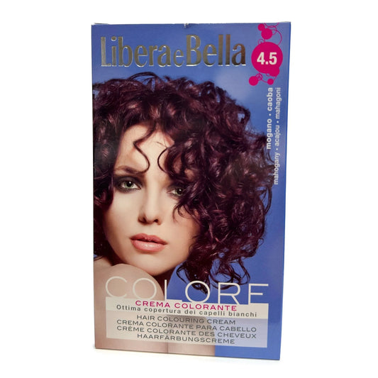 Get chic results with Libera E Bella 4.5 Mahogany Hair Coloring Kit. 