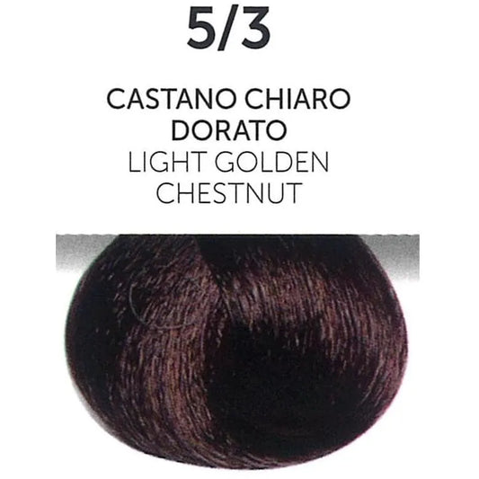 Perlacolor 5/3 Light Golden Chestnut Permanent Hair Dye 100 ml - Long-lasting color for salon treatments. 