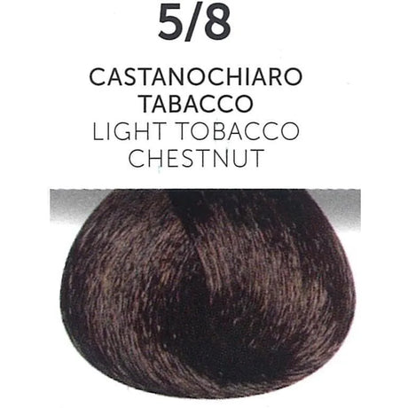 Perlacolor 5/8 Light Tobacco Chestnut Permanent Hair Dye 100 ml - Long-lasting color for salon treatments. 