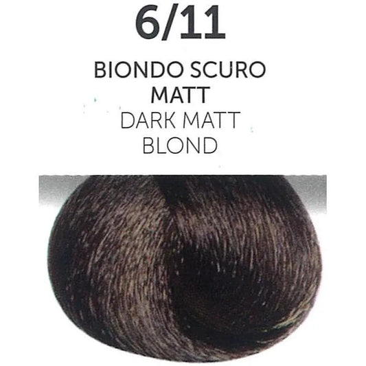 Perlacolor 6/11 Dark Matt Blond Permanent Hair Dye 100 ml - Long-lasting color for salon treatments. 