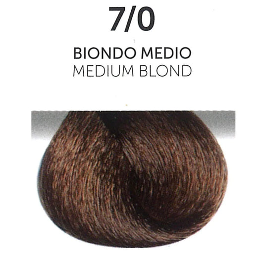 Perlacolor 7/0 Medium Blond Permanent Hair Dye 100 ml - Long-lasting color for salon treatments. 