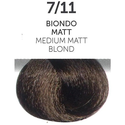 Perlacolor 7/11 Medium Matt Blond Permanent Hair Dye 100 ml - Long-lasting color for salon treatments. 