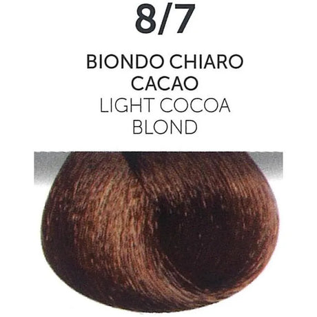 Perlacolor 8/7 Light Cocoa Blond Permanent Hair Dye 100 ml - Long-lasting color for salon treatments. 