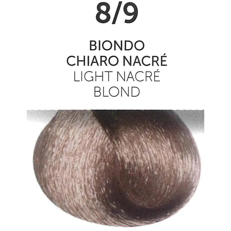 Perlacolor 8/9 Light Nacre Blond Permanent Hair Dye 100 ml - Long-lasting color for salon treatments. 