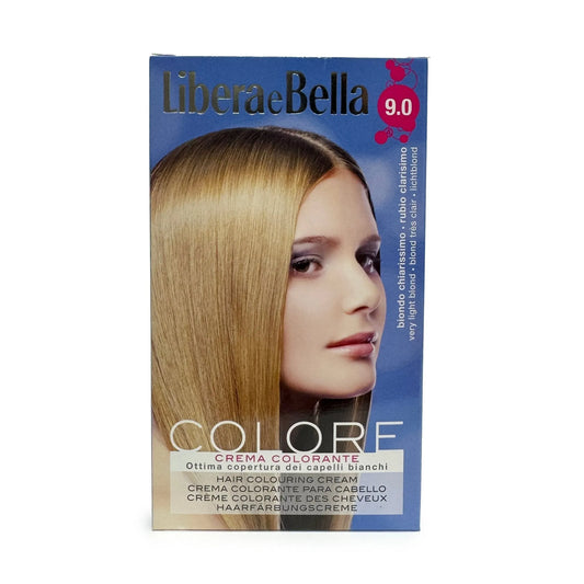 Get chic results with Libera E Bella 9.0 Very Light Blond Hair Coloring Kit. 