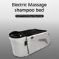 A029 | Korean Japanese Head Spa Massage Shampoo Bed | White - Black Fabric | Water Circulation Ring | Shampoo Unit | SSW SHAMPOO UNITS AND CABINETS SSW 