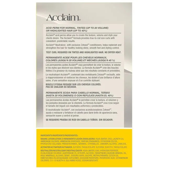 Acclaim Acid Perm | Normal, Tinted or Highlighted Hair | ZOTOS Hair Permanents & Straighteners ZOTOS 