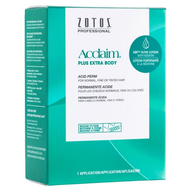 Acclaim Plus Extra Body Acid Perm | Normal, Fine or Tinted Hair | ZOTOS Hair Permanents & Straighteners ZOTOS 