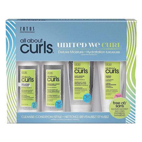 All About Curls | Deluxe Moisture Starter Kit | 4 Piece Set | ZOTOS Hair Permanents & Straighteners ZOTOS 