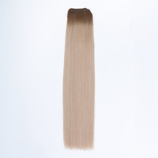 AQUA Machine Weft 18 Inch 8/24 Balayage Straight 1 Piece Remy Human Hair Extension