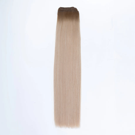 AQUA Machine Weft 18 Inch 8/24 Balayage Straight 1 Piece Remy Human Hair Extension, Salon and Spa Wholesaler