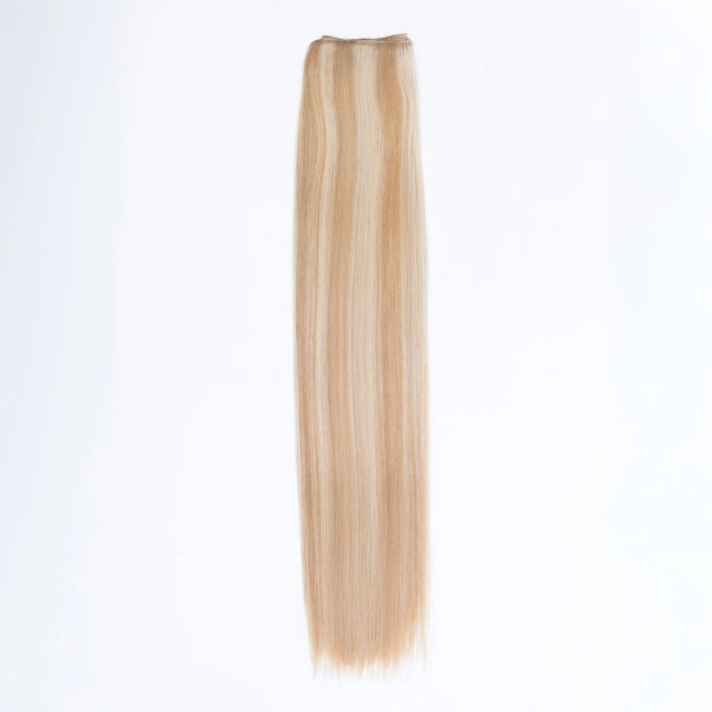 AQUA Machine Weft 22 Inch 8/24 Duo Tone Straight 1 Piece Remy Human Hair Extension, Salon and Spa Wholesaler