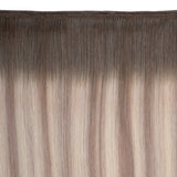 AQUA Machine Weft 18 Inch Arctic Rooted Straight 1 Piece Remy Human Hair Extension, Salon and Spa Wholesaler