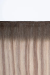 AQUA Machine Weft 22 Inch Arctic Rooted Straight 1 Piece Remy Human Hair Extension, Salon and Spa Wholesaler