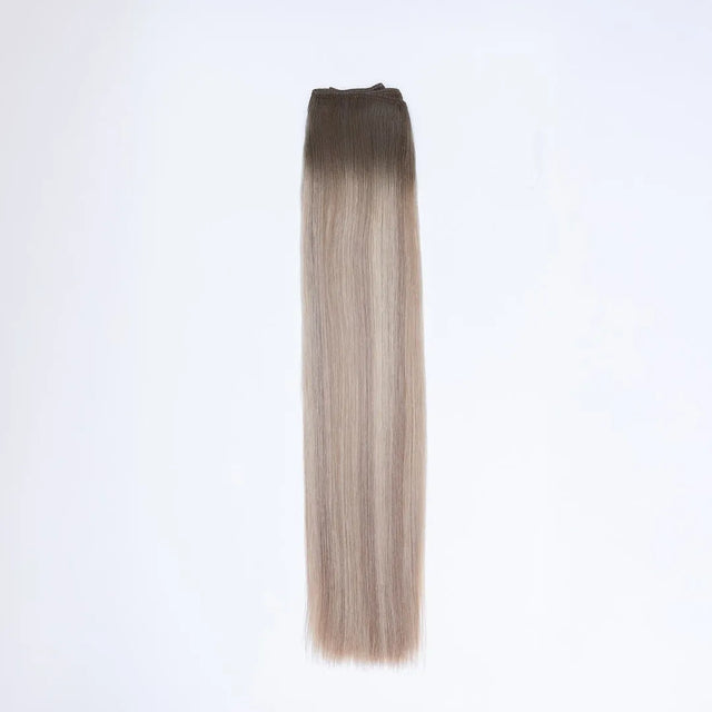 AQUA Machine Weft 22 Inch Arctic Rooted Straight 1 Piece Remy Human Hair Extension, Salon and Spa Wholesaler