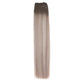 AQUA Machine Weft 18 Inch Arctic Rooted Straight 1 Piece Remy Human Hair Extension