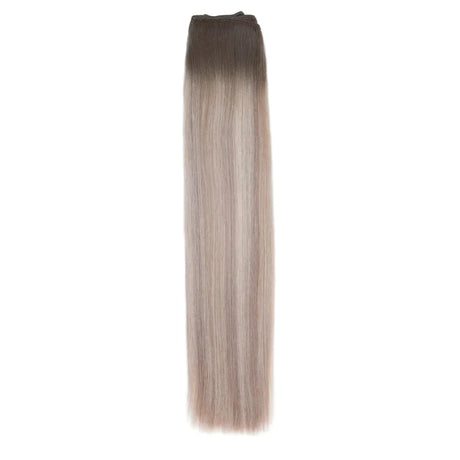 AQUA Machine Weft 18 Inch Arctic Rooted Straight 1 Piece Remy Human Hair Extension, Salon and Spa Wholesaler