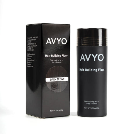 Main image of the AVYO Dark Brown Hair Building Fibers. 