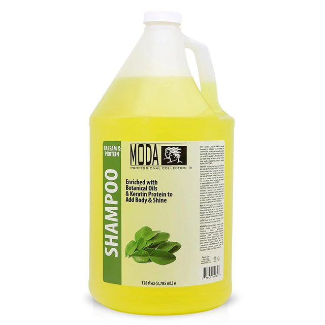 Balsam and Protein Moisturizing Shampoo for all Hair Types | 128 fl oz | MODA SHAMPOO MODA 