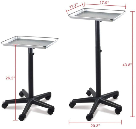 BEP-005 | Professional Aluminum Salon Rolling Utility Trolley/Tray/Cart Trolley SSW 