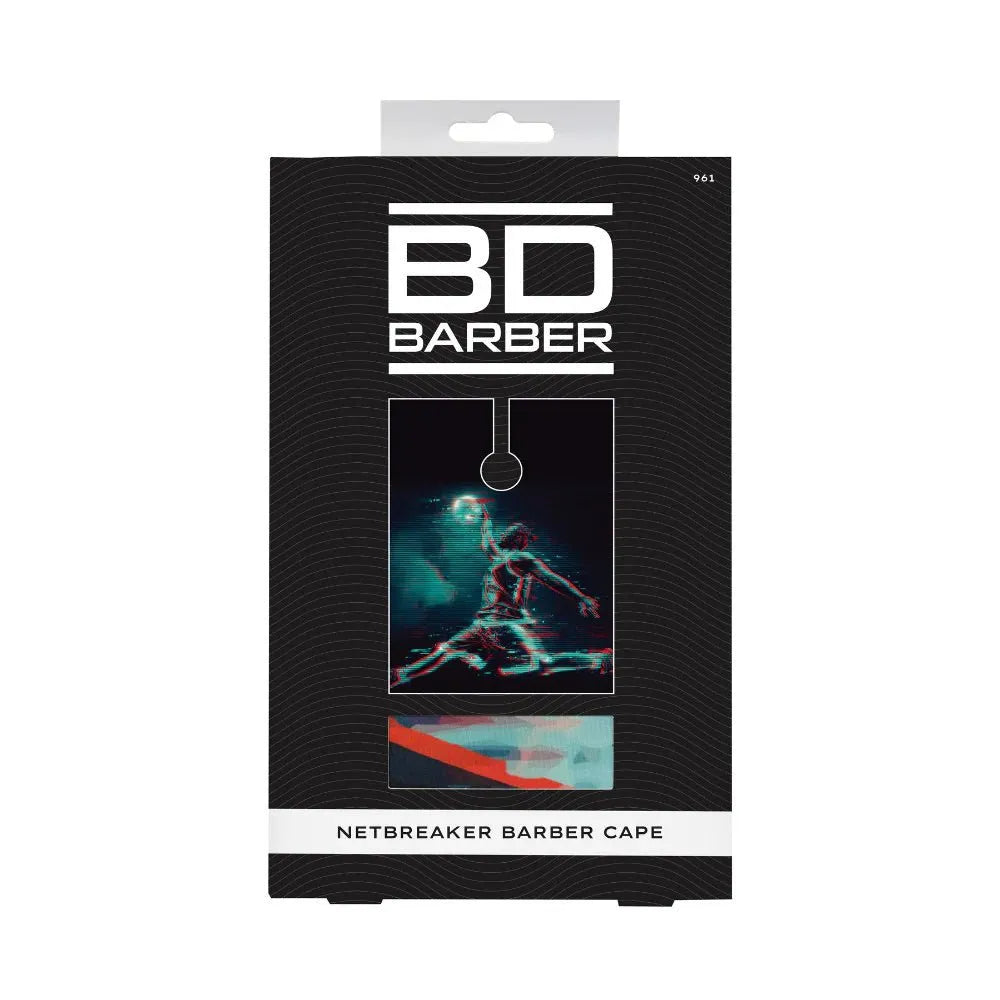 Image of the Betty Dain 961 Netbreaker Barber Cape packaging.