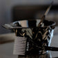 Lifestyle image of the Colortrak XL Black Diamond Color Mixing Bowl. 