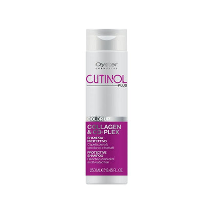 Image of the 250 milliliter bottle of Cutinol Plus Color Up Protective Shampoo. 