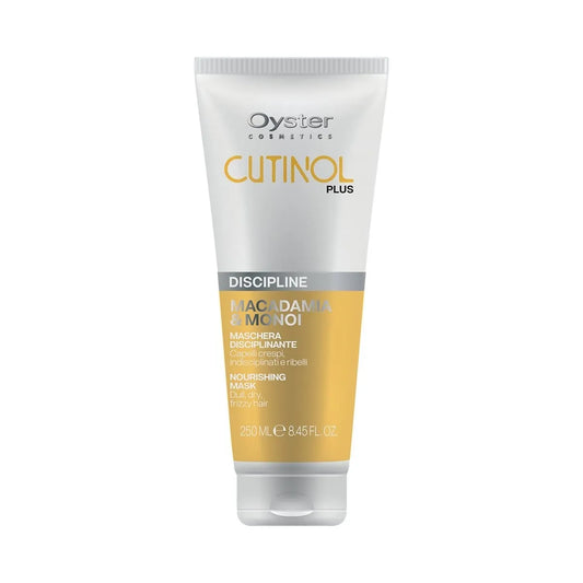 Image of the 250 milliliter bottle of Cutinol Plus Discipline Taming Mask. 