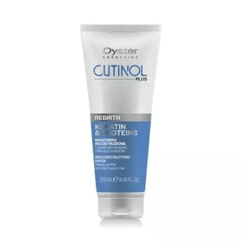 Image of the 250 milliliter bottle of Cutinol Plus Rebirth Restructuring Mask. 