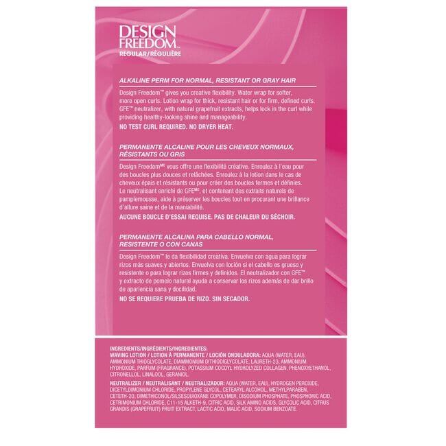 Design Freedom Regular Alkaline Perm | Normal, Resistant or Gray Hair | ZOTOS Hair Permanents & Straighteners ZOTOS 