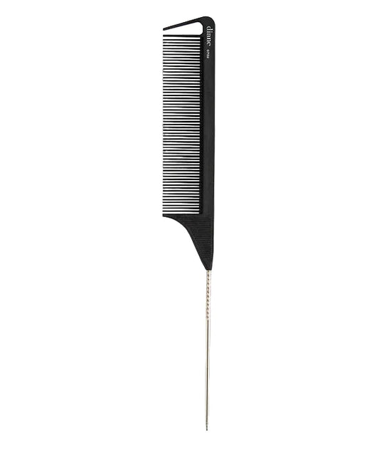 Main image of the 8.5 inch Diane D7132 Carbon Pin Tail Comb. 