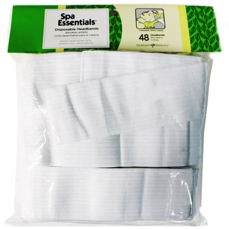Disposable Headbands with Velcro Closure | 48 Count | Spa Essentials | GRAHAM BEAUTY Spas GRAHAM BEAUTY 