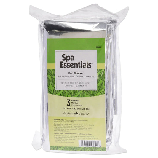 Foil Blanket | 52" X 84" | 3 Count | Spa Essentials | GRAHAM BEAUTY Towels GRAHAM BEAUTY 