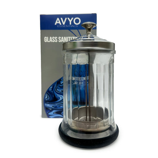 Glass Sanitizing Jar | 21 fl.oz. | AVYO PERSONAL CARE AVYO 