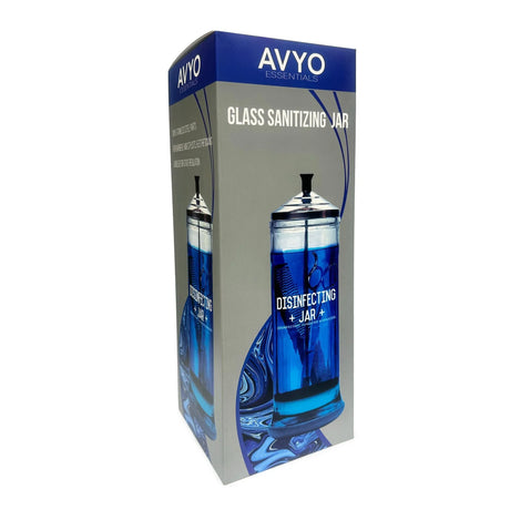 Glass Sanitizing Jar | 21 fl.oz. | AVYO PERSONAL CARE AVYO 