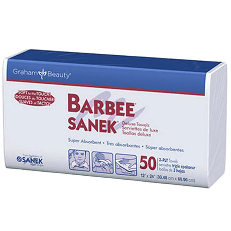 Main image of the Graham Beauty Barbee Sanek Deluxe Towels.
