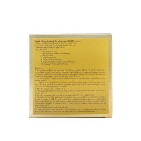 Intense Eyelash & Brow | Dark Brown | Professional Tint Kit | NUDE U SPA NUDE U 