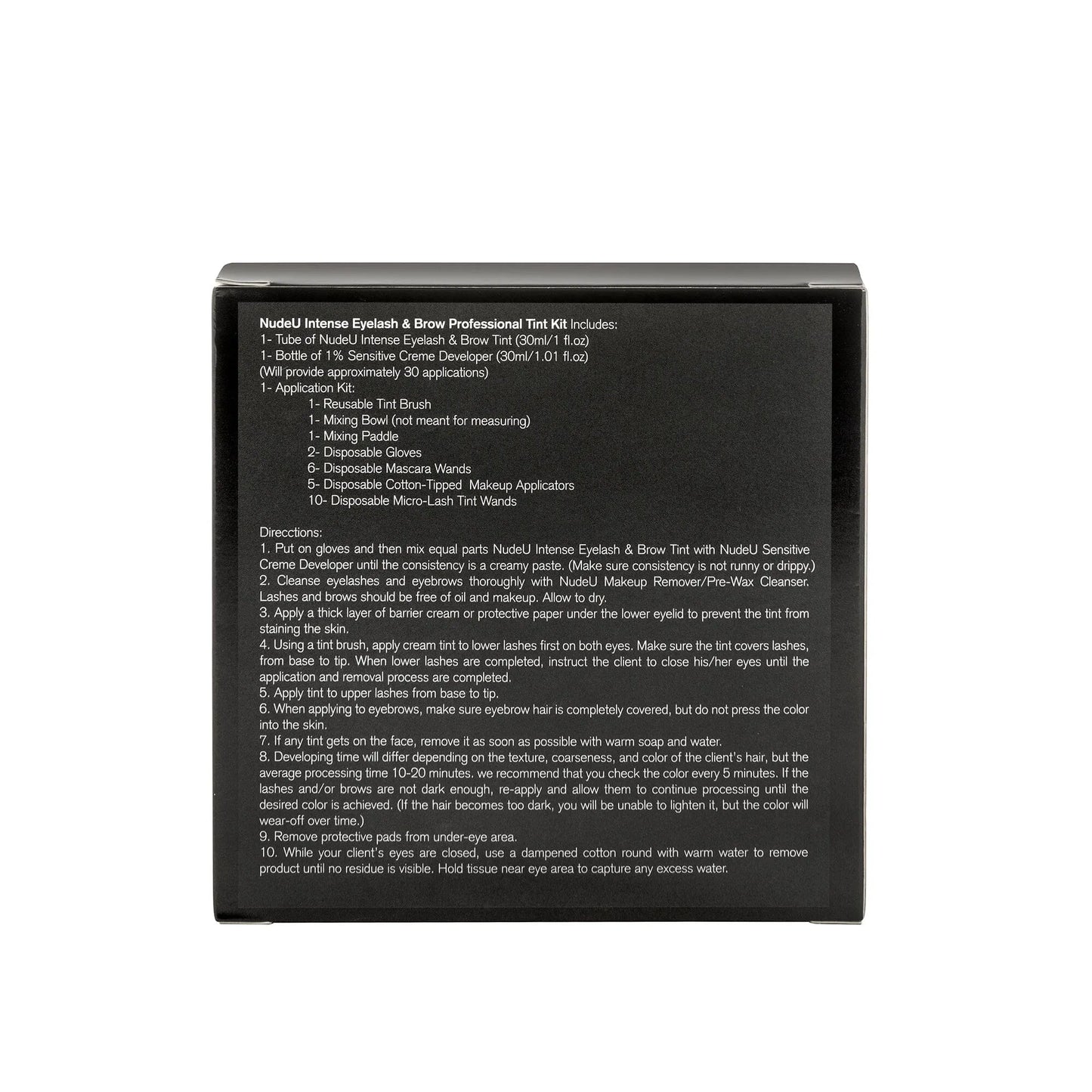 Intense Eyelash & Brow | Midnight Black | Professional Tint Kit | NUDE U Spas NUDE U 