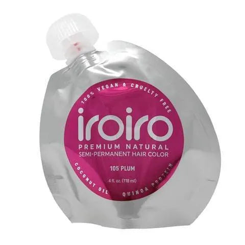 Iroiro 105 Plum Semi-Permanent Hair Color – Vibrant, Vegan, and Easy to Apply