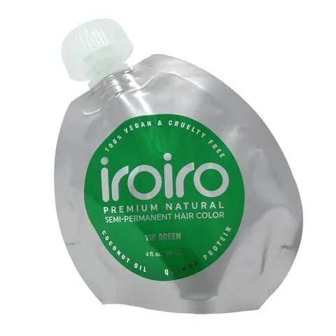 Iroiro 110 Green Semi-Permanent Hair Color – Vibrant, Vegan, and Easy to Apply