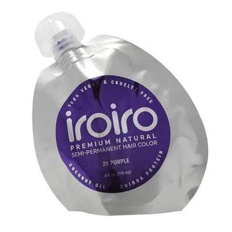 Iroiro 20 Purple Semi-Permanent Hair Color – Vibrant, Vegan, and Easy to Apply