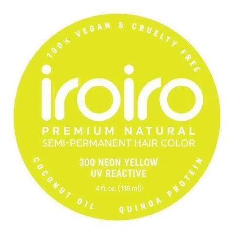 Iroiro 300 Neon Yellow Semi-Permanent Hair Color – Vibrant, Vegan, and Easy to Apply