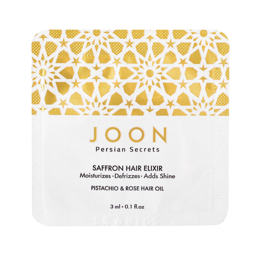 JOON Saffron Hair Elixir Sachet main product image. 