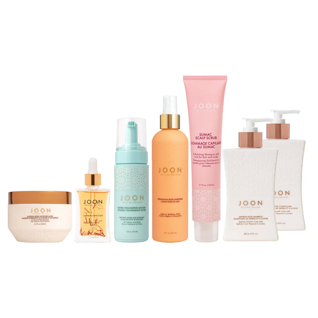 Main image showcasing every product included in the JOON Try-Me Kit. 