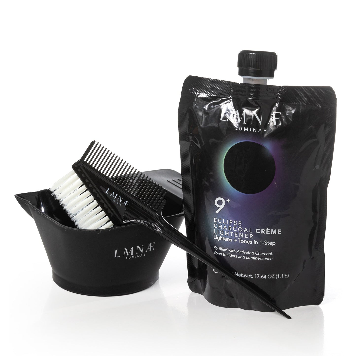 Main image of the LUMINAE Eclipse Charcoal Cream Lightener Kit. 