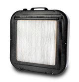 Image showing the rear of the Norvell Overspray Reduction Floor Fan. 