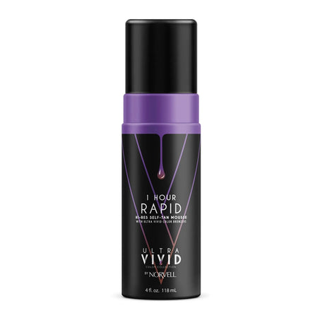 Main image of the 4 fluid ounce bottle of Norvell Vivid Rapid Self Tanning Mousse. 